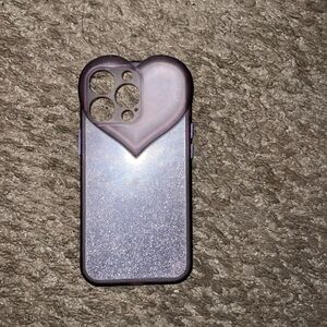 Purple glitter case